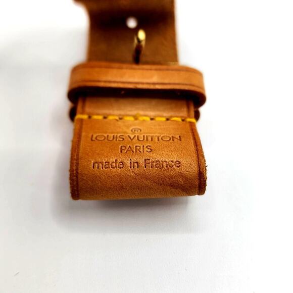 LOUIS VUITTON VACHETTA LUGGAGE TAG AND POIGNET100% AUTHENTIC - Picture 3 of 11